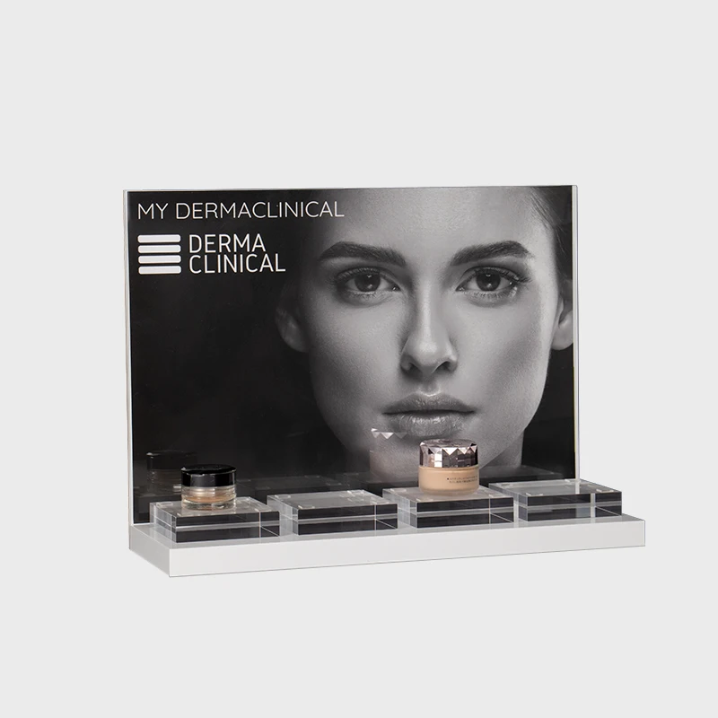 Best Quality Custom Desktop Acrylic Perfume Displays Cosmetics Makeup Display Stand Skincare Beauty Product Display Racks