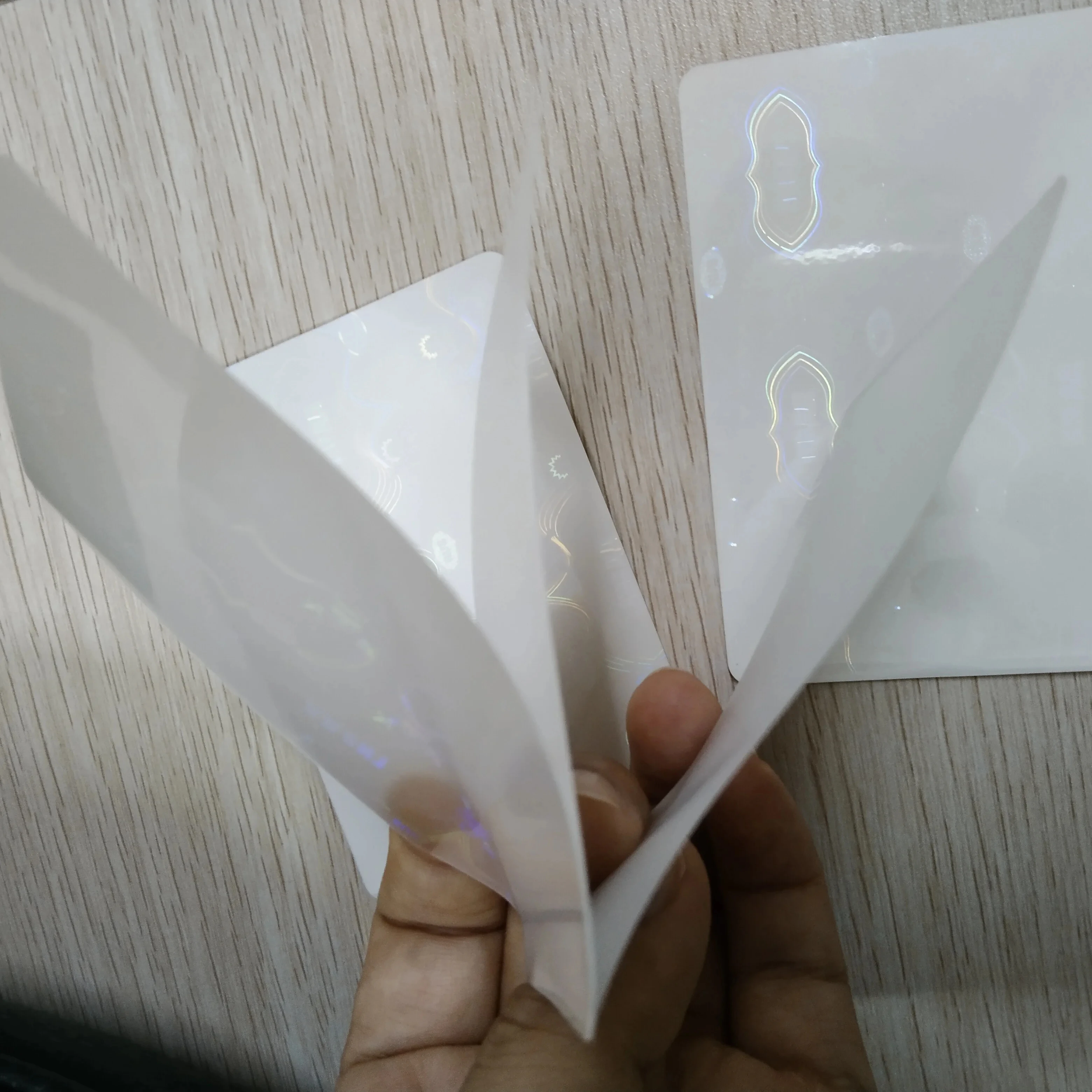 Transparent overlay Laser 3D Hologram Security Stickers lamination overlay film hologram