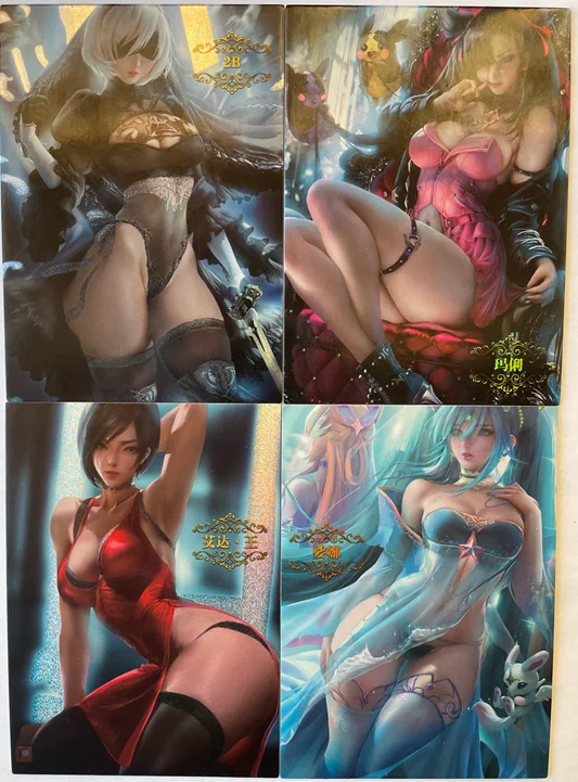 SM japanese anime Table Toys Family Christmas Goddess Story EVA PR Card Kids Birthday Gift Game Cards Toys anime cards ACG box