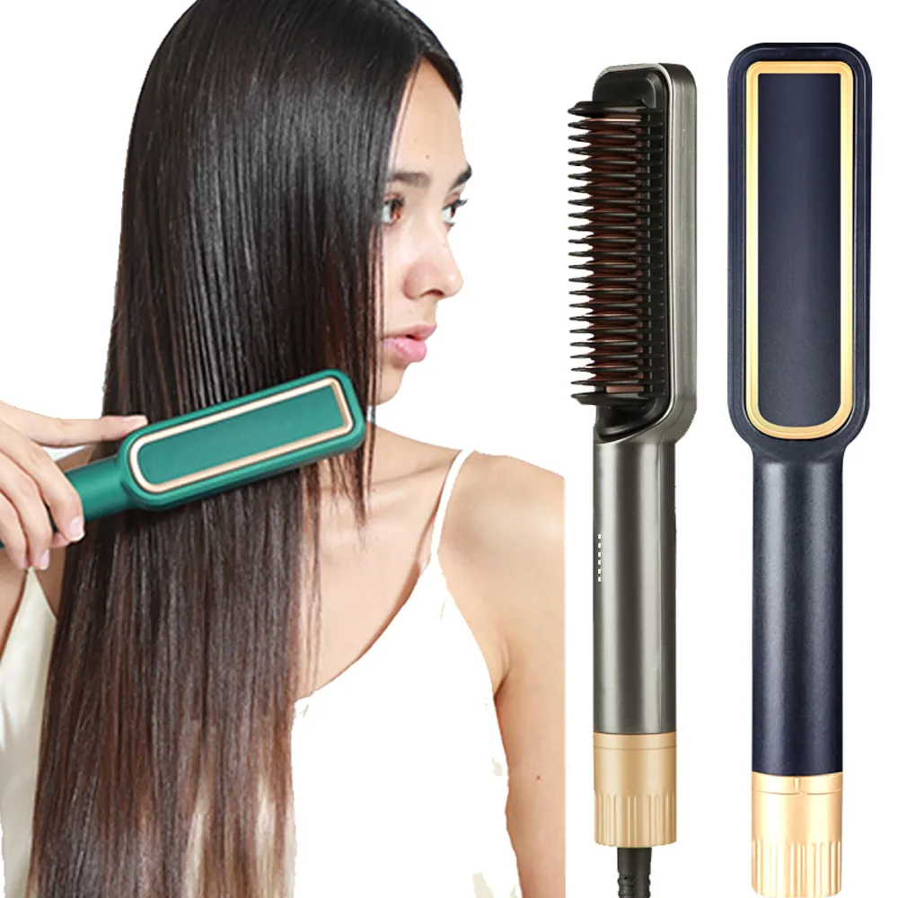 
Mini Hot Comb Electric Hair Straightener Comb Machine Price Professional Flat Iron Comb Best Brush Permanent Hair Straightener 