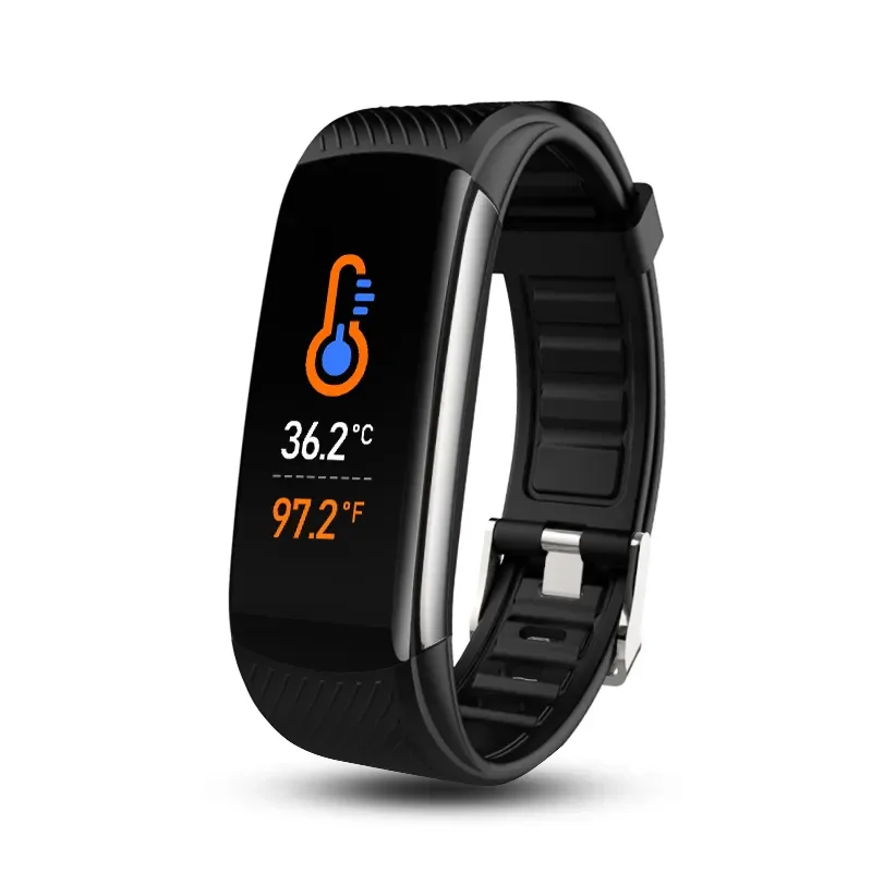 Sports bracelet C6T Smartwatch Reloj heart rate blood pressure sleep monitoring IP67 waterproof body temperature smart bracelet