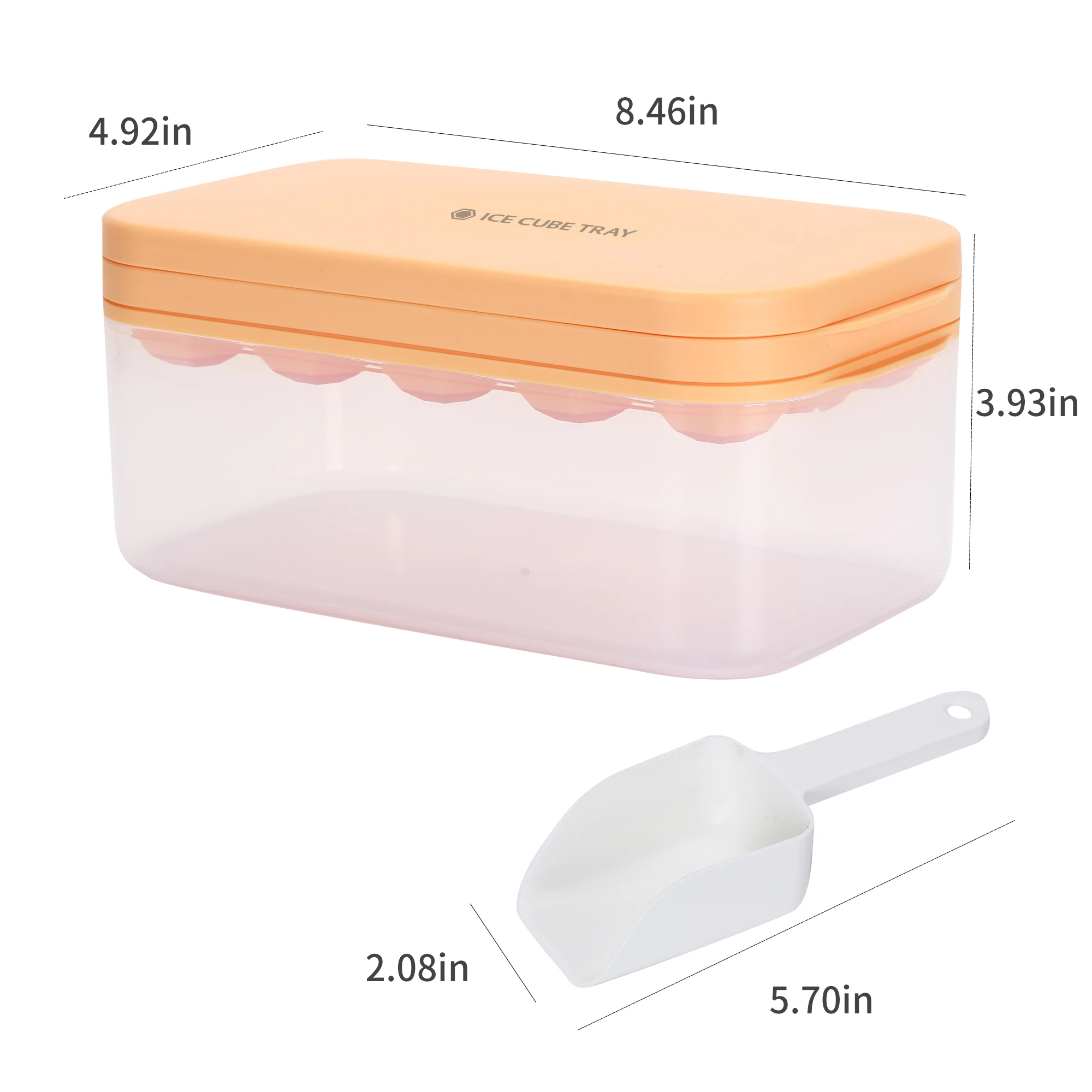 Amazon Hot Selling Reusable Round Ice Cube Tray With Lid Ice Ball Maker Mold Silicone Ice Ball Mold