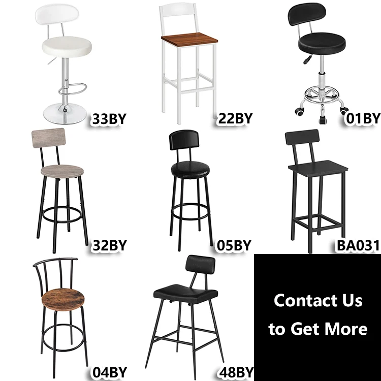 Wholesale Dining Chairs, HOOBRO Brand Dining Stools with Back, Counter Chair Set of 2 for Dining Room
