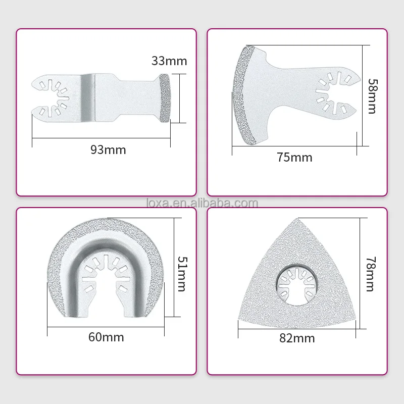 Circular Saw Blade 62mm Tungsten Carbide Oscillating Multitool Diamond Segment Saw Blade