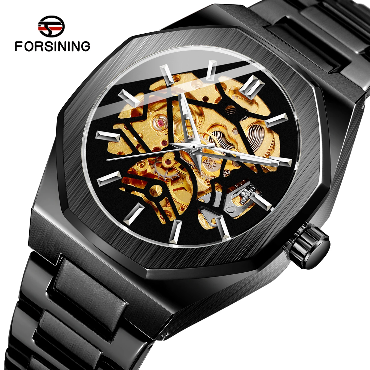 2021 Relogio Forsining China Factory Montrepourhomme Custom Luxury Men Mechanical Automatic Skeleton Watch for Wristwatch Man