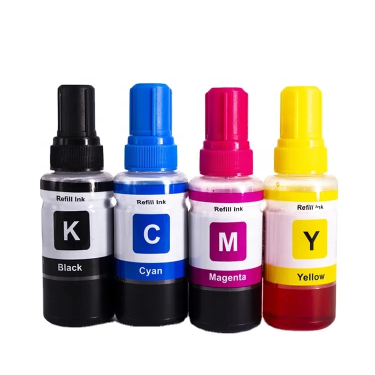 
T664 refill ink for L100/110/200/210/300/350/355/550/555 printer 70ml dye ink 