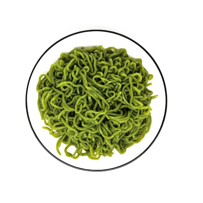 Customized  Food Konjac Spinach Flavors Shirataki Noodles Konjac Noodles