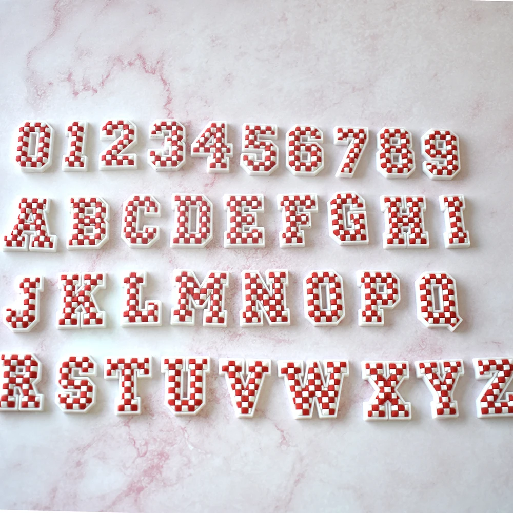 Wholesale A-Z 0-9 Letters Glow In The Night Luminous Cute ABC Letter Clog Shoe Charms For Night Light Charms Shoe Accessories