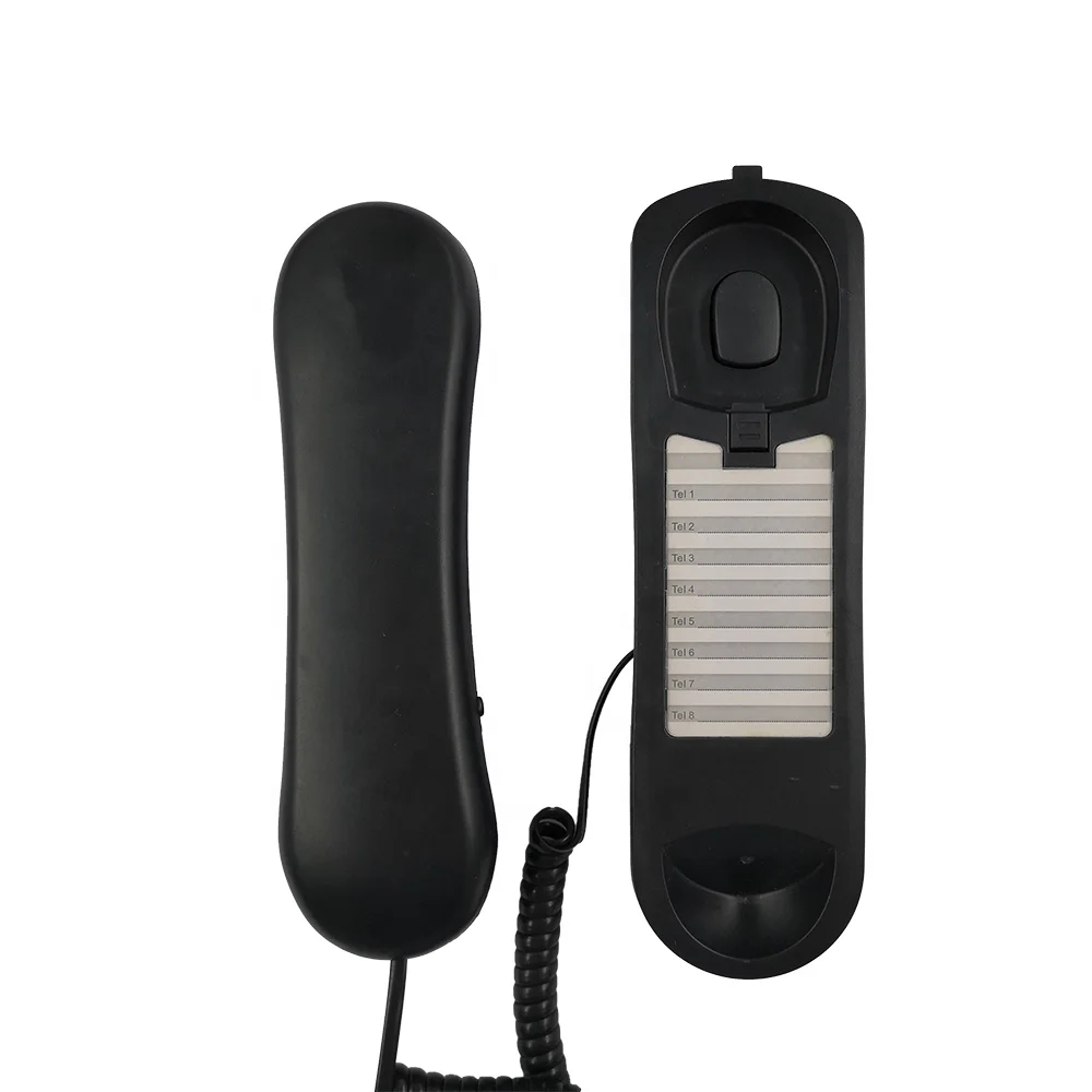Small Size Trimline Corded Telephone With Bottom Light and Wall Mounted Telephone Compatible With Avaya NEC PBX