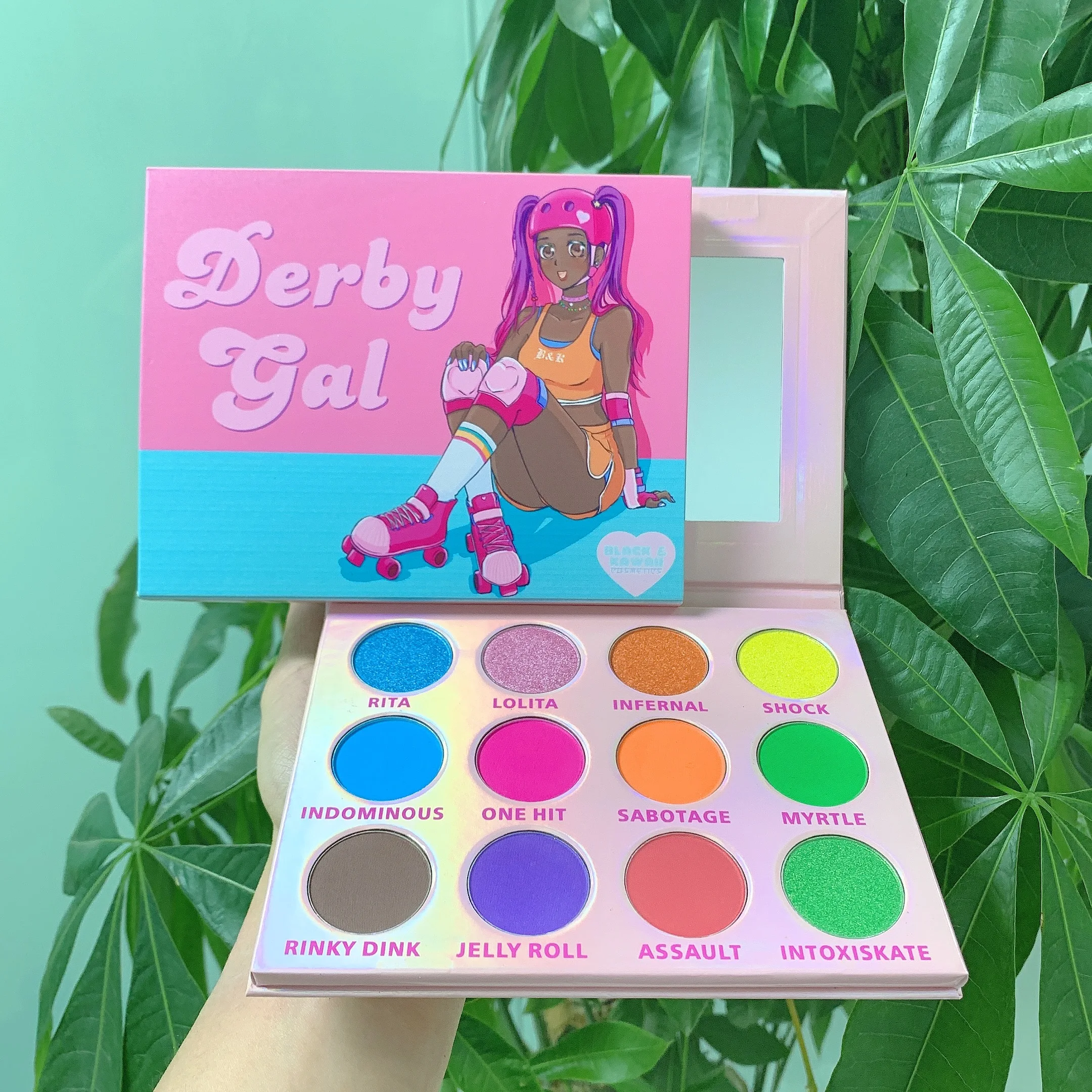 Bestselling 9 Eye Shadow Palette Custom your own brand colors, square microgloss makeup, rich pigments, low MOQ, no label, fast