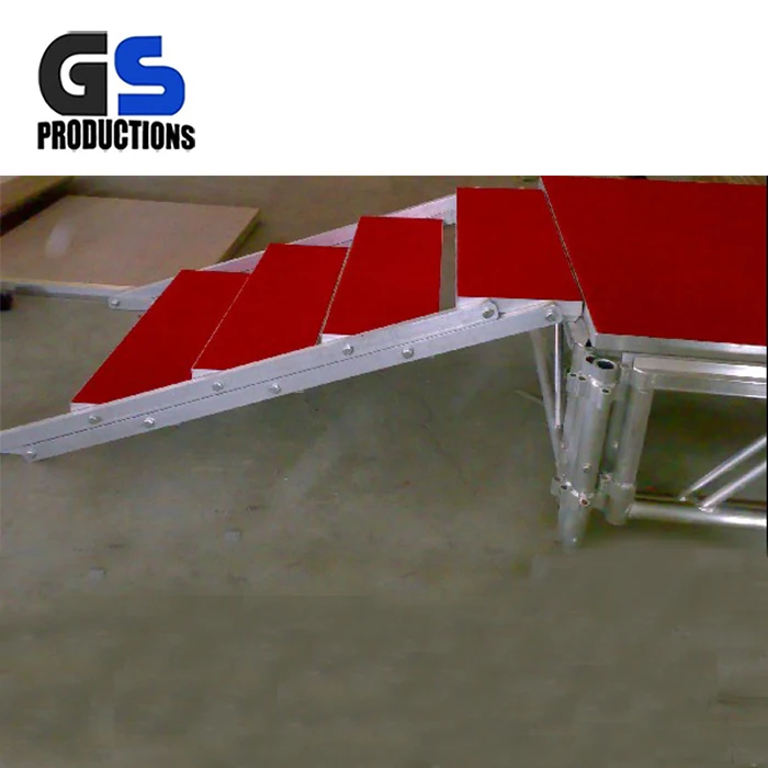 Cheap Price Platform Stage Aluminum Portable Folding Mobile Adjustable Stage Stairs