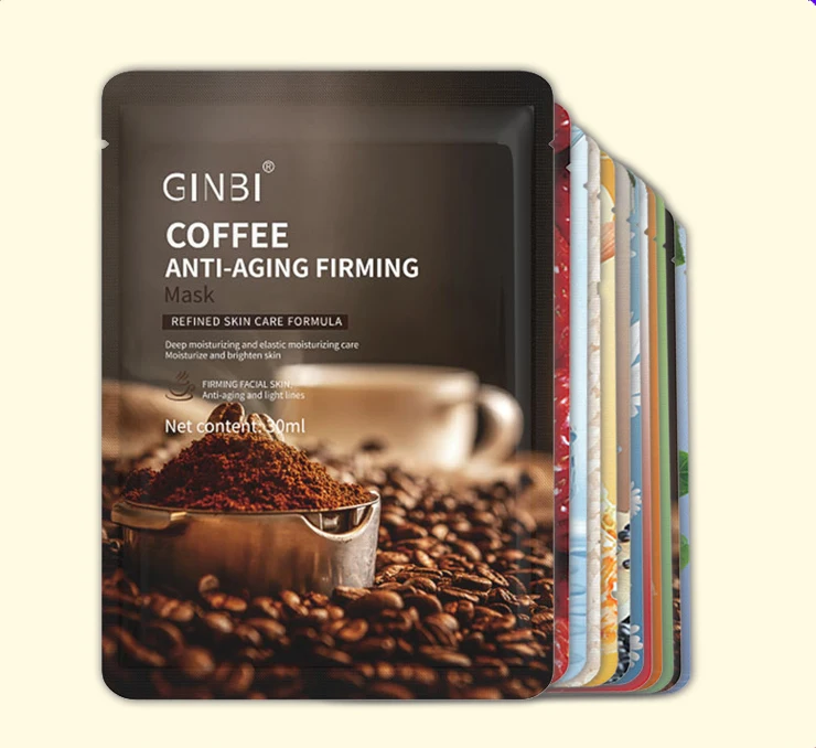 Wholesale Custom Private Label Fruit Face Mask Skin Care Organic Vitamin C Sheet Mask Deep Moisturizing Hydrating Face Mask