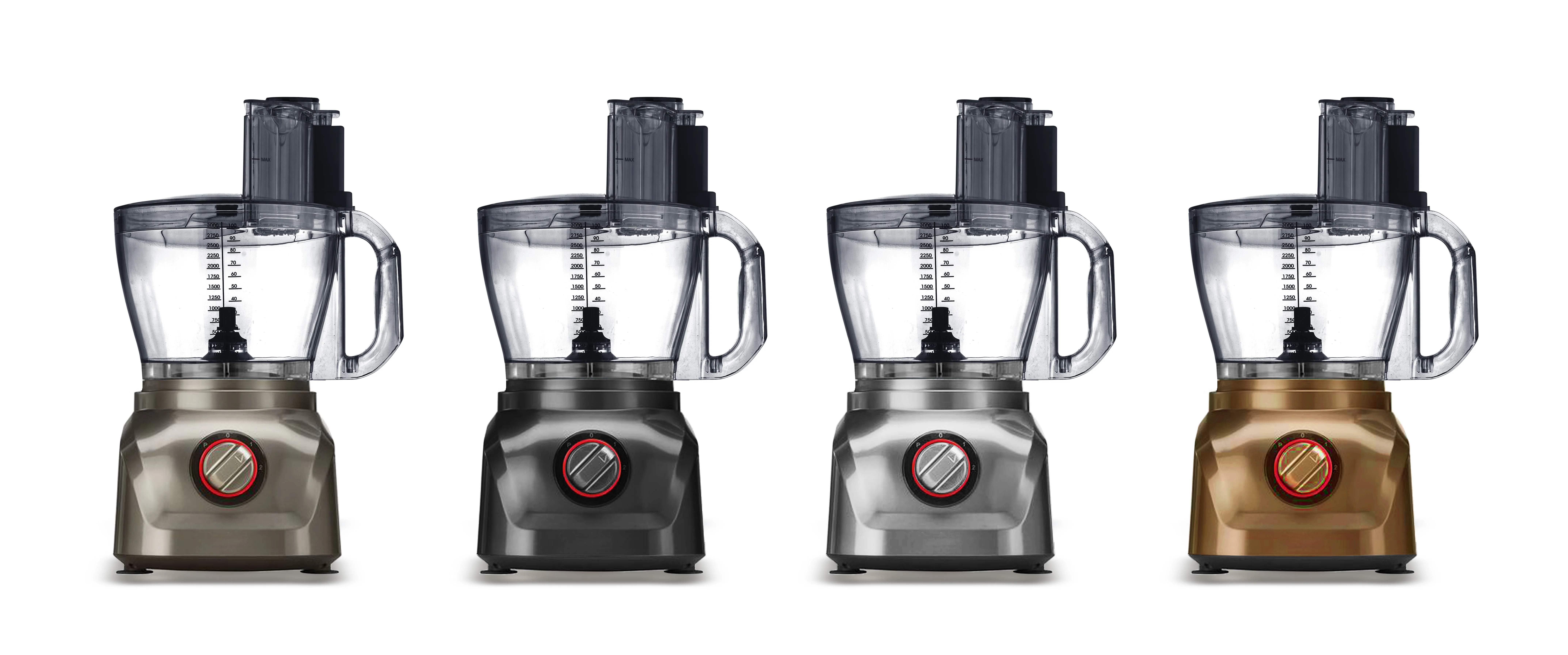 Large Capacity 3.0L 1000W Brown Multifunctional Kitchen Appliance Electric Food Processor