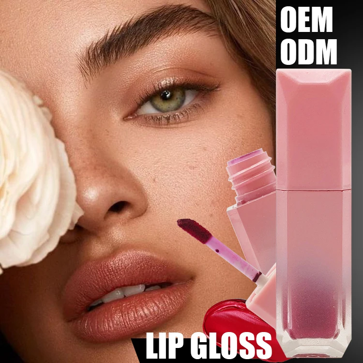 High Quality Mineral Lip Gloss Waterproof Liquid Lipstick with Long-Lasting Mate Finish Custom Logo Sample Size
