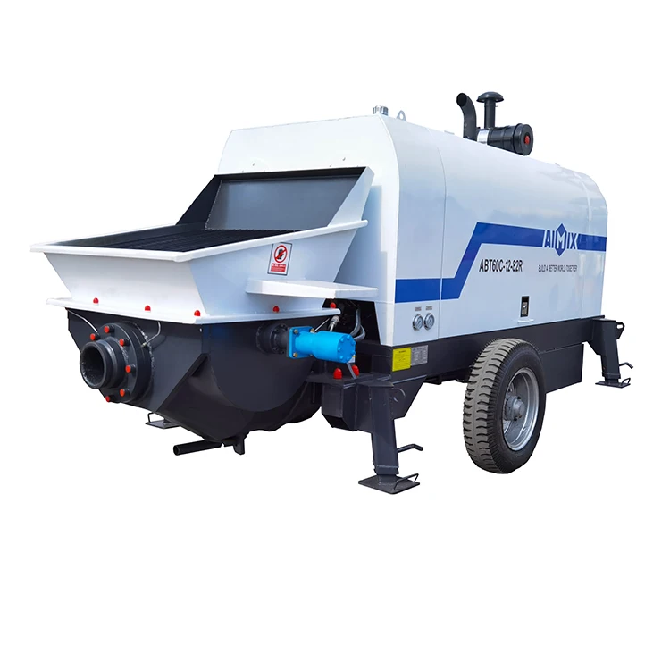 Mobile diesel 60m3 concrete pump from China