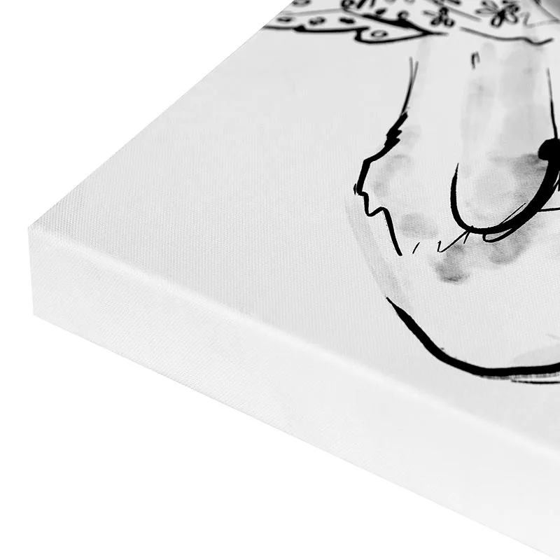 Elegant Lady Wall Art Canvas Decoration for Home Modern Portrait Painting