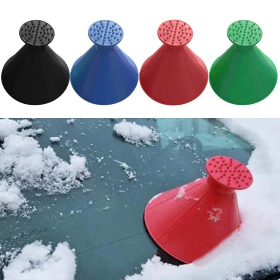 High Quality Multifunction 3 In 1 Detachable Auto Car Windshield Snow Ice Removal Funnel Scraper Crusher Shovel Brush