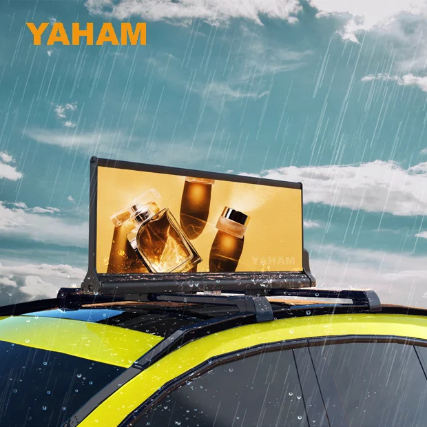 Yaham Taxi Screen Series Latest T6.0 Version P2.5 P2.96 High Definition Double Sided Taxi Car Led Screens Advertising Players
