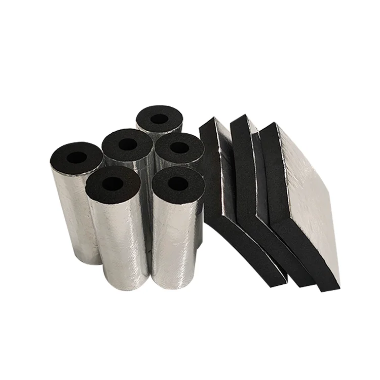 Flexible foam rubber tubes air duct thermal insulation nbr closed cell foam rubber insulation sheets and pipes