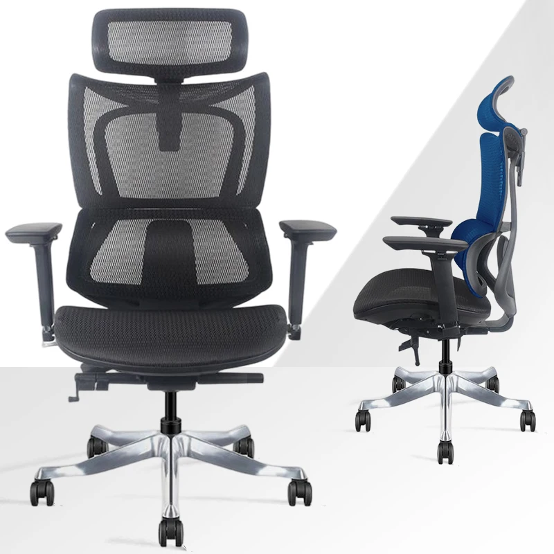 С высокой спинкой подголовник поясничной эргономичный эргономичные компьютерные сетка вращающееся офисное кресло с регулировкой по высоте, выполнен из сетчатой ткани колесный механизм вращающегося офисного стула