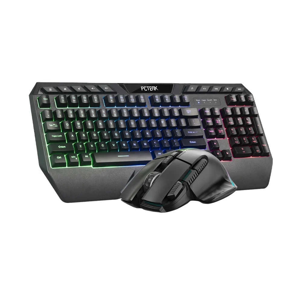 Новое поступление Rgb Usb мембрана с подсветкой механическая защита от привидений для ноутбука игровая RGB Беспроводная клавиатура мышь набор