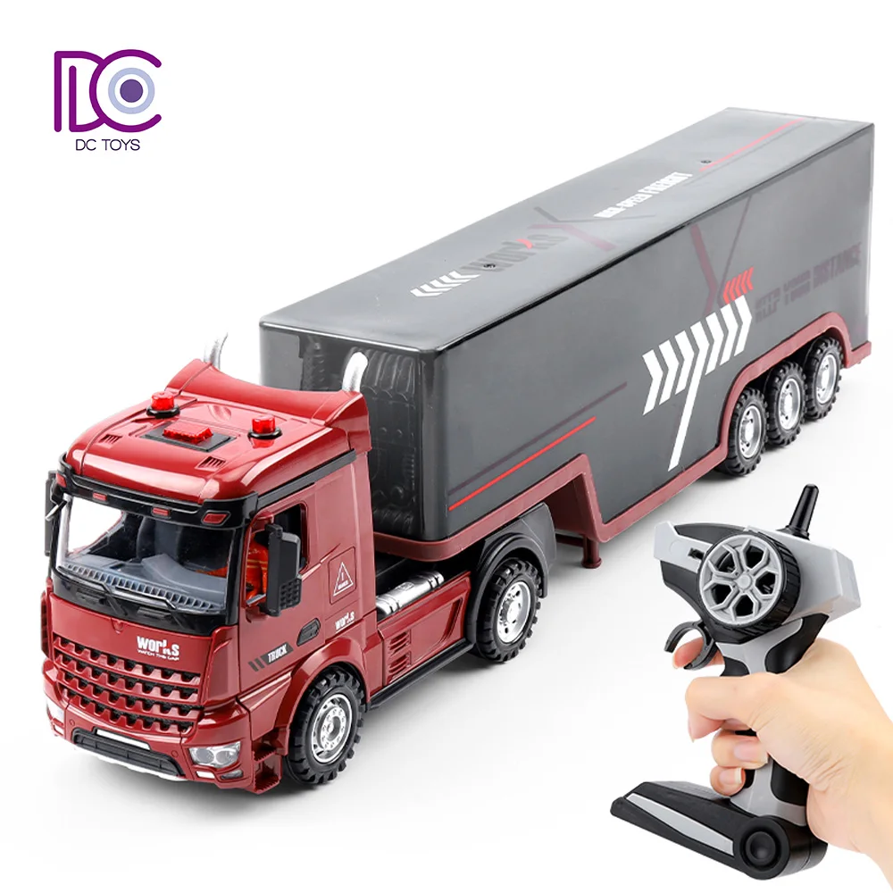 Hot Seller 2.4G Remote Control Container Truck Toy Tractor Trailer Truck Toy Radio Control Toy
