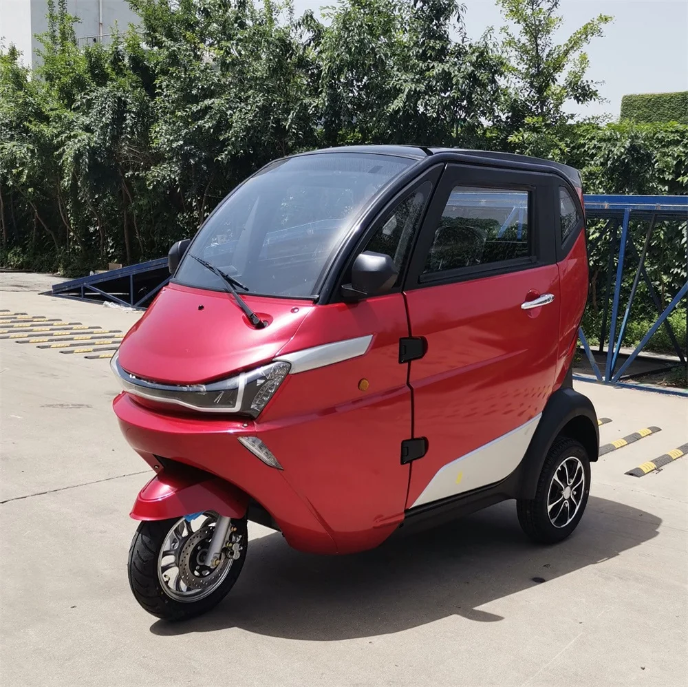 Two Seat Enclosed Covered Passenger Adult Tricycle