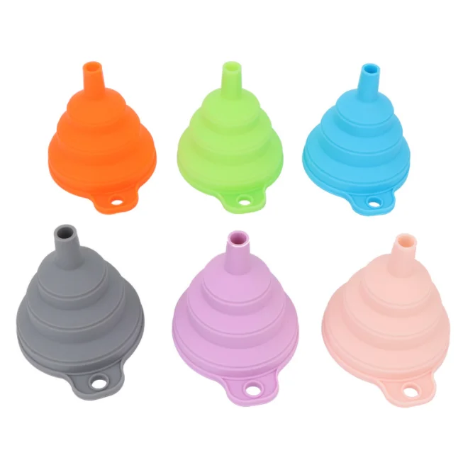 Mini Collapsible Funnel Silicone Funnels for Filling Bottles and Jars
