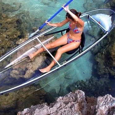 
Double Plastic Ocean kayak Transparent Fishing Boat For Sale 