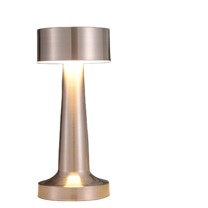 Touch Switch LED bedside Night Lights Chargeable Desk Light Rechargeable usb led table lamp For Restaurant Hotel Bar