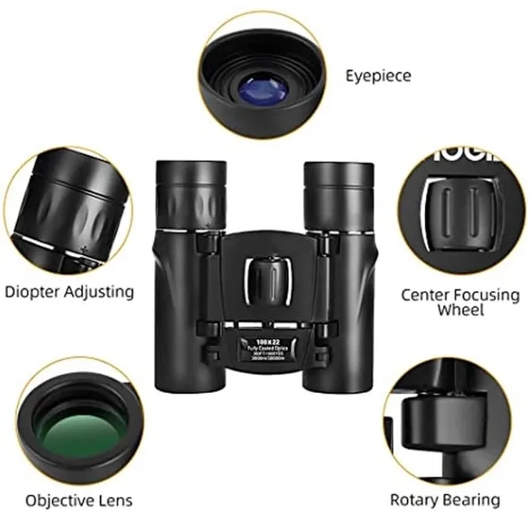 300X25 HD Powerful Binoculars 50000M Long Range Binoculars BAK4 FMC Optics Mini Telescope for Hunting Camping Outdoor Sports
