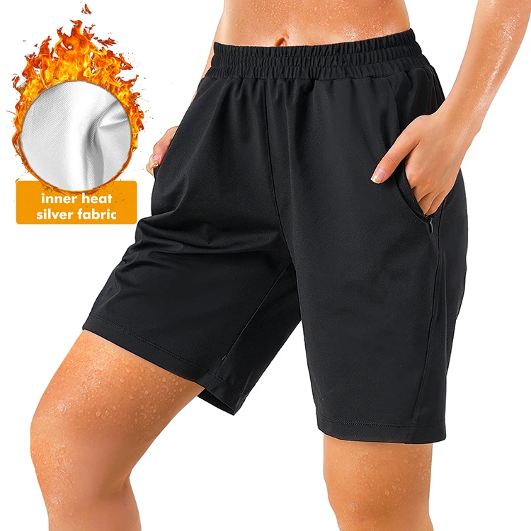 Sachimart Hot Women Short Pants Fitness Workout Hot Sweat Promoting Sport Sauna Pants