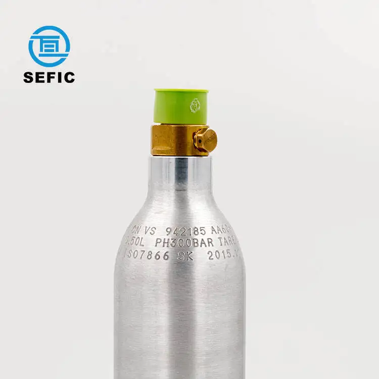 0.6L 150bar co2 gas cylinder Sodastream Aluminum co2 tank for beverage/beer equipment