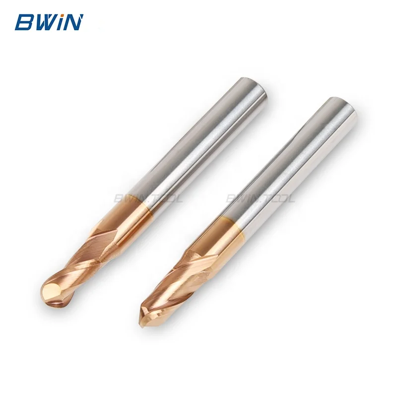 Competitive Price Tungsten Carbide with 2 Flutes Ball Nose End Mill Milling Cutter for Cutting Tools