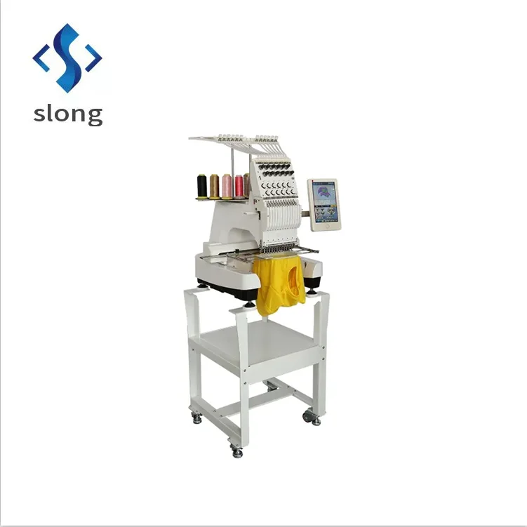 High-speed single-head commercial computerized flat-top garment patch towel embroidery machine ex-factory price