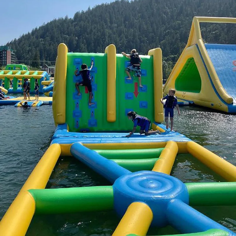 Custom Inflatable Floating Sea Lake Pool Water Park Obstacle Course Water Play Sports Entertainment Aqua Parks