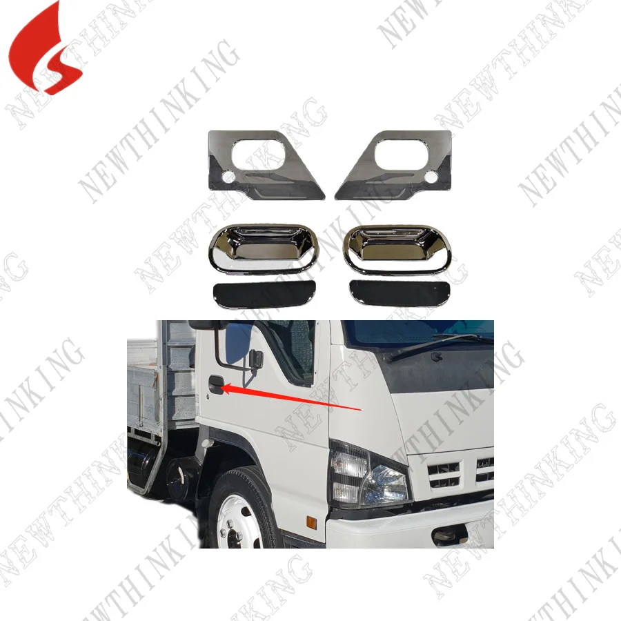 Manufacturer Chrome Outside Door Handle Cover for Japan Isuzu Elf Truck Isuzu Npr2006 isuzu 600P elf  n-series