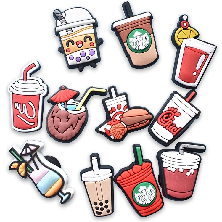 #Hot Selling #Wholesale designer croc pieces charms shoe adult coffee charm bracelets for women croc charms