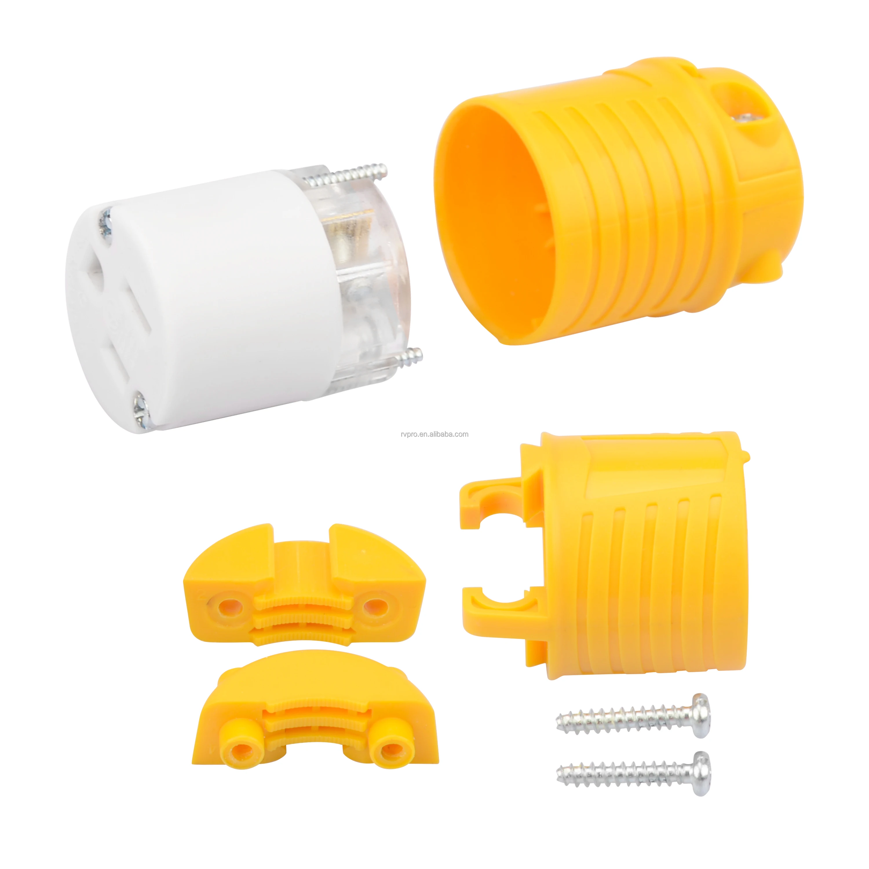 Концы удлинителя штекер NEMA 5-15P и гнездо NEMA 5-15R сменный штекер и разъем LS9384