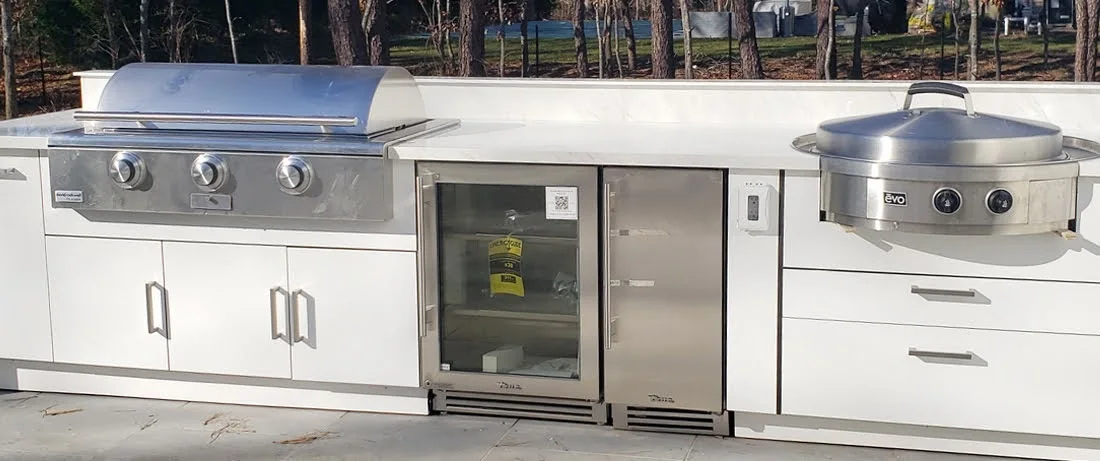 NICOCABINET New Arrivals Resistant Portable bbq Grill Outdoor Kitchen with 304 SS Pizza Oven