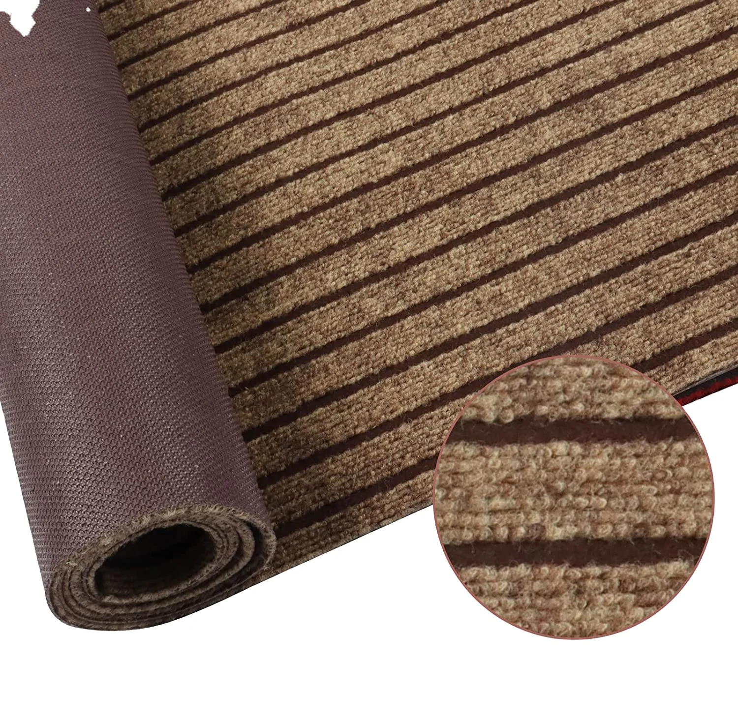 American hot sale welcomed  seven striped mat with TPR backing PVC backing widely used indoor outdoor mat carpet rolls
