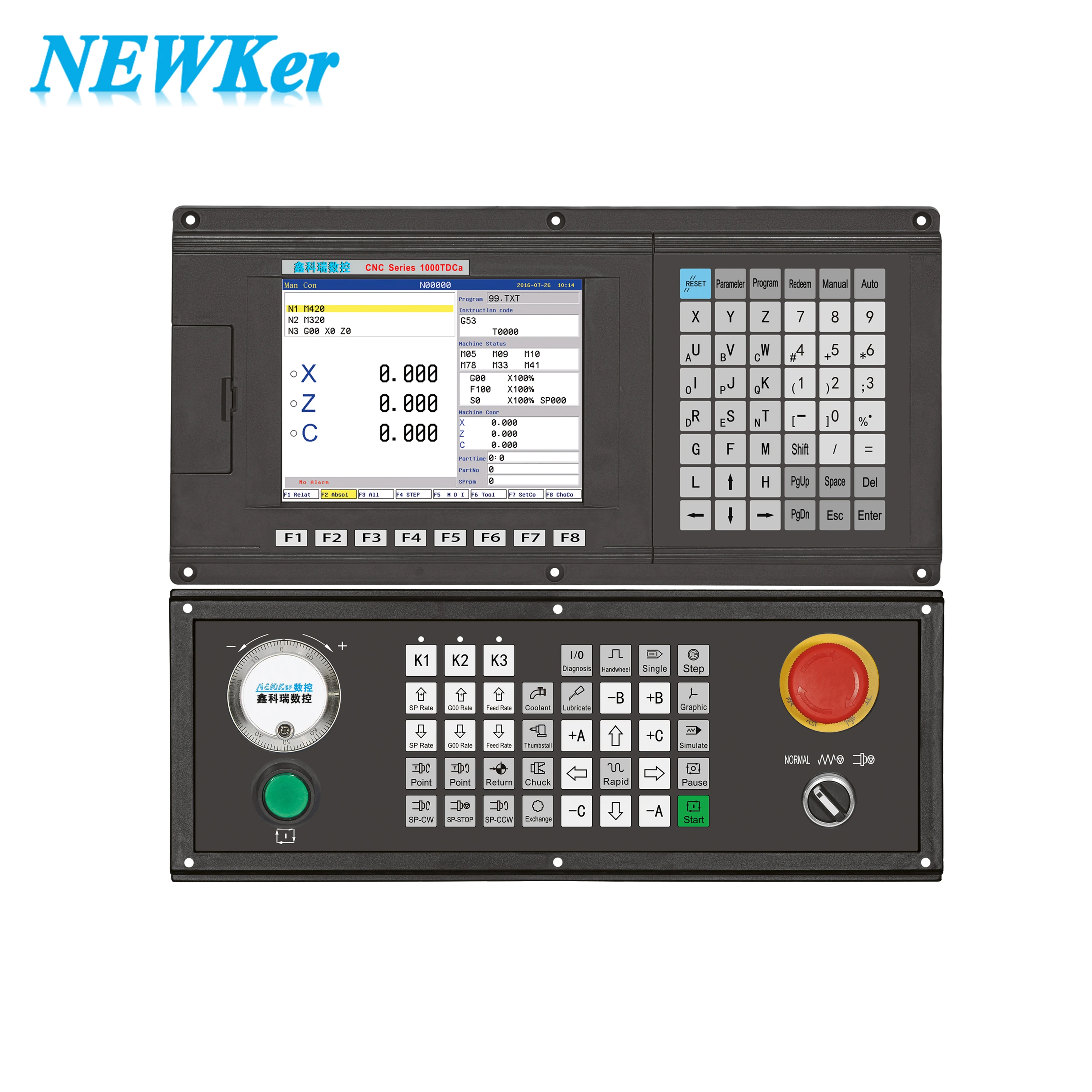 NEWKer cnc controller 5 axis  NEW1000TDca series for cnc router woodworking applying cnc laser cutting machine