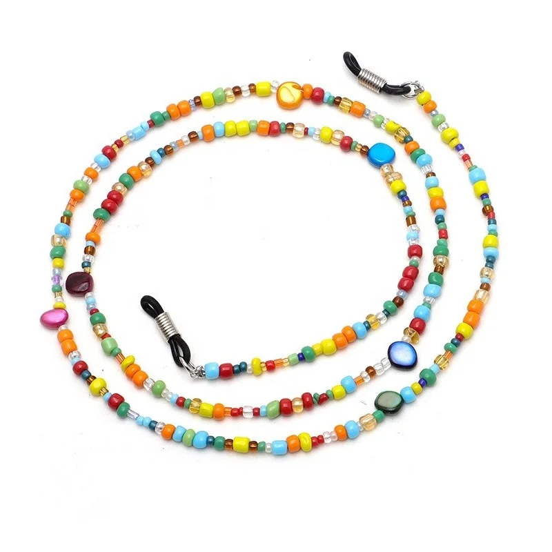 Последняя акция, модная стеклянная цепочка, аксессуары для очков, цветная акриловая стеклянная цепочка