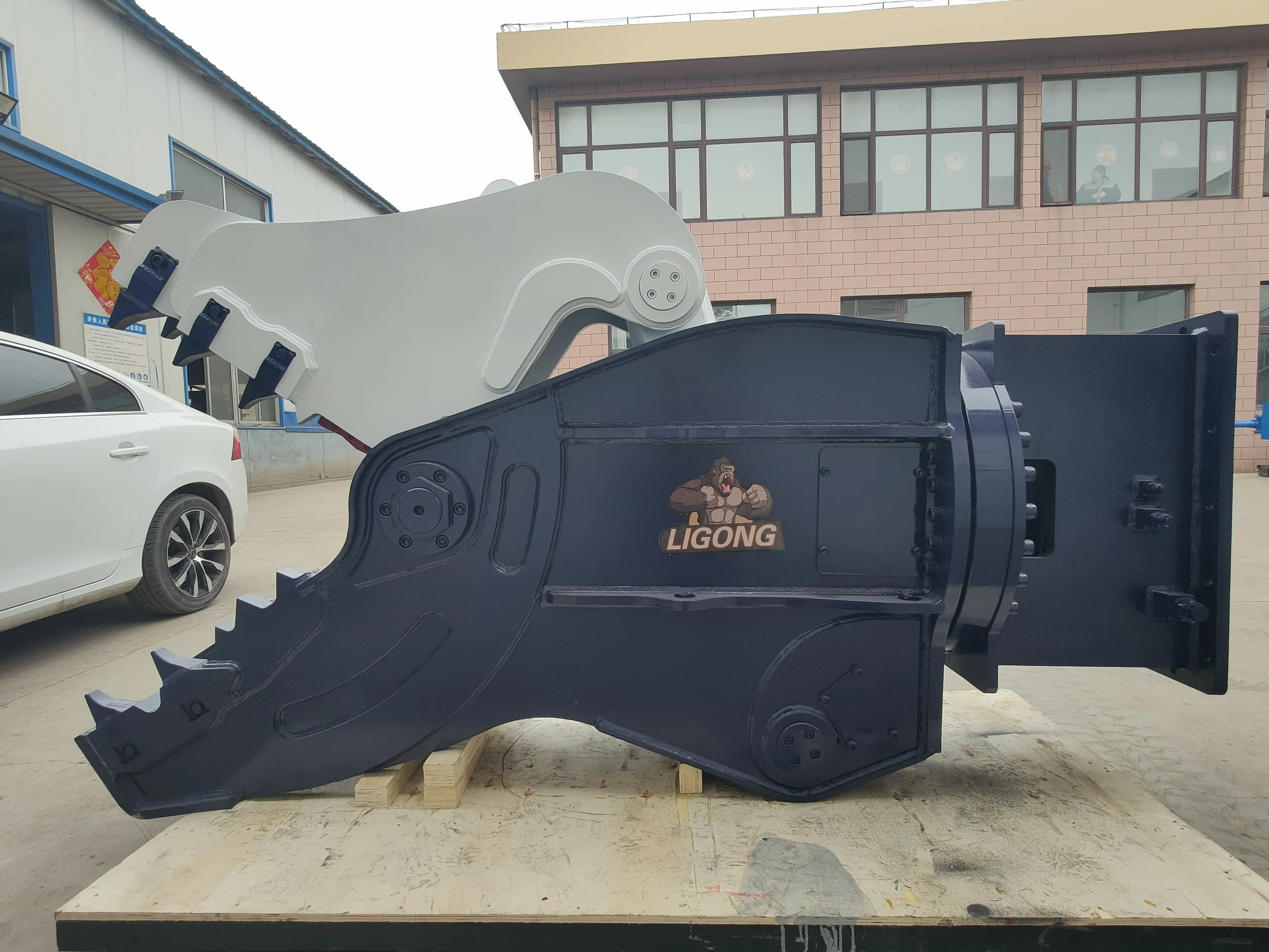 EX400 excavator matched changeable jaw hydraulic pulverizer,mechanical pulverizer,crushing concrete tools