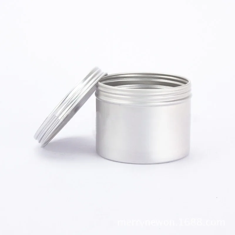 
120ml smell proof black mini container face body cream glitter tea lotion skincare 4oz cosmetic aluminum jar 