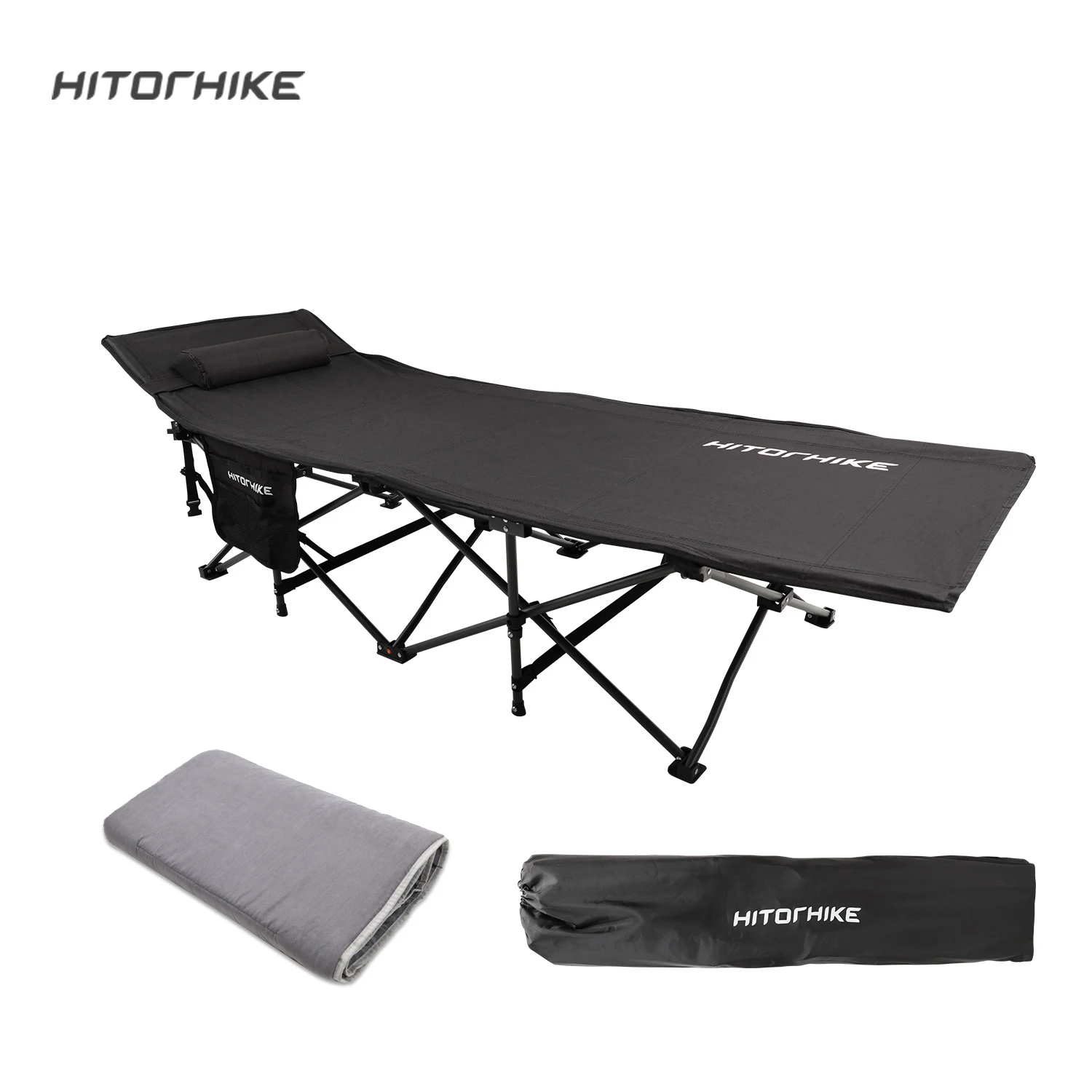 Hitorhike new style iron frame folding camping cot sleeping bed portable outdoor cots