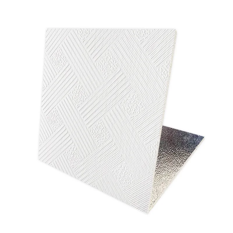Hot Selling Pvc Paper Laminated Gypsum Boards False Ceiling Tiles For Wholesales
