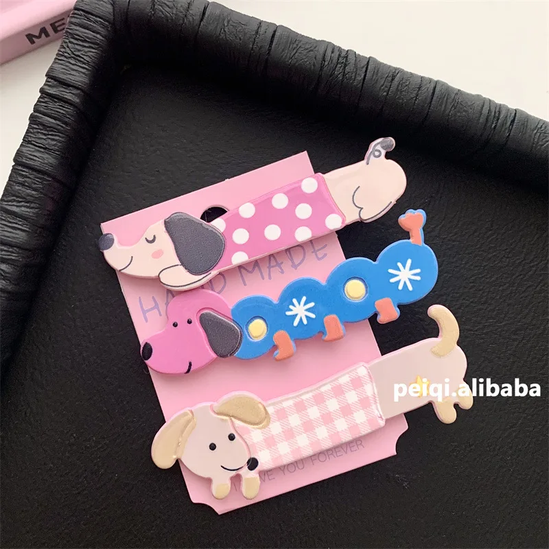 YANYE 3PCS/PACK Set Sweet New Cartoon Cute Girl Puppy Dogs Hair Accessories Hairpin Hair Clip