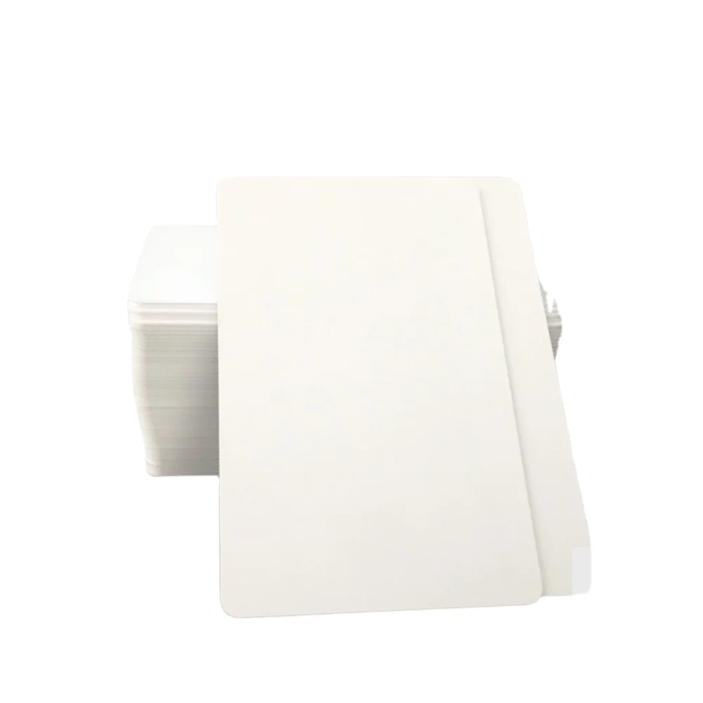 wholesale inkjet blank pvc card thermal overprint coating programmable RFID PVC blank card with Magnetic Stripe