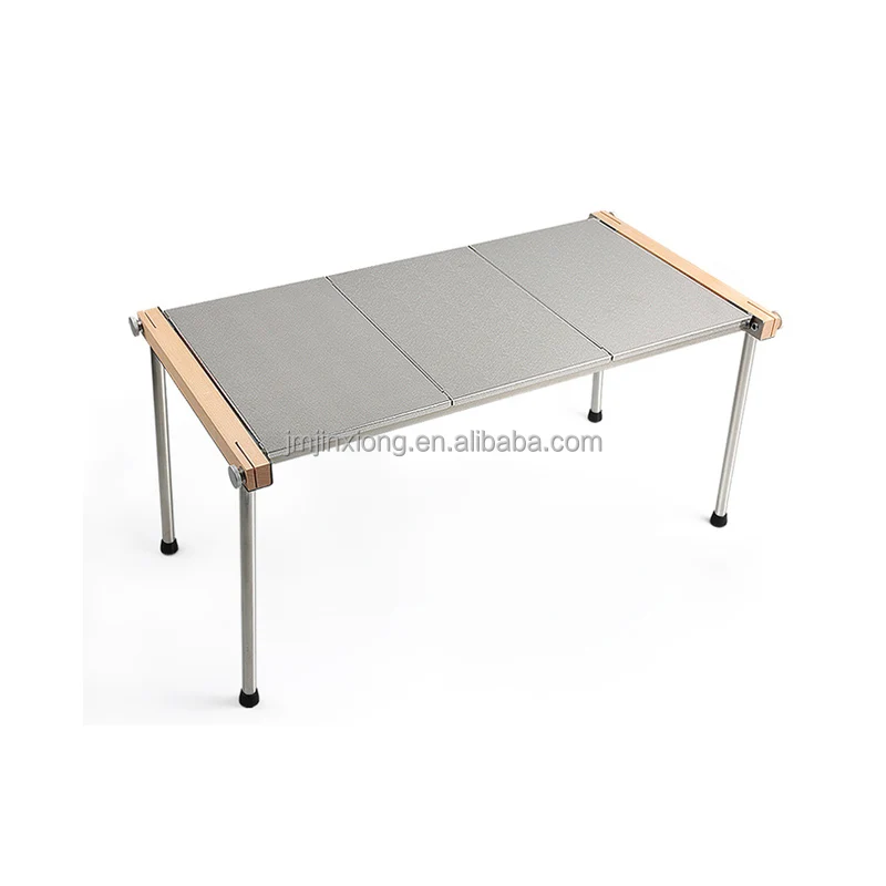 Outdoor Camping Stainless Steel Folding Combination BBQ Table Detachable Table BBQ Beech Table